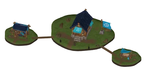 Camp at the cabin stage